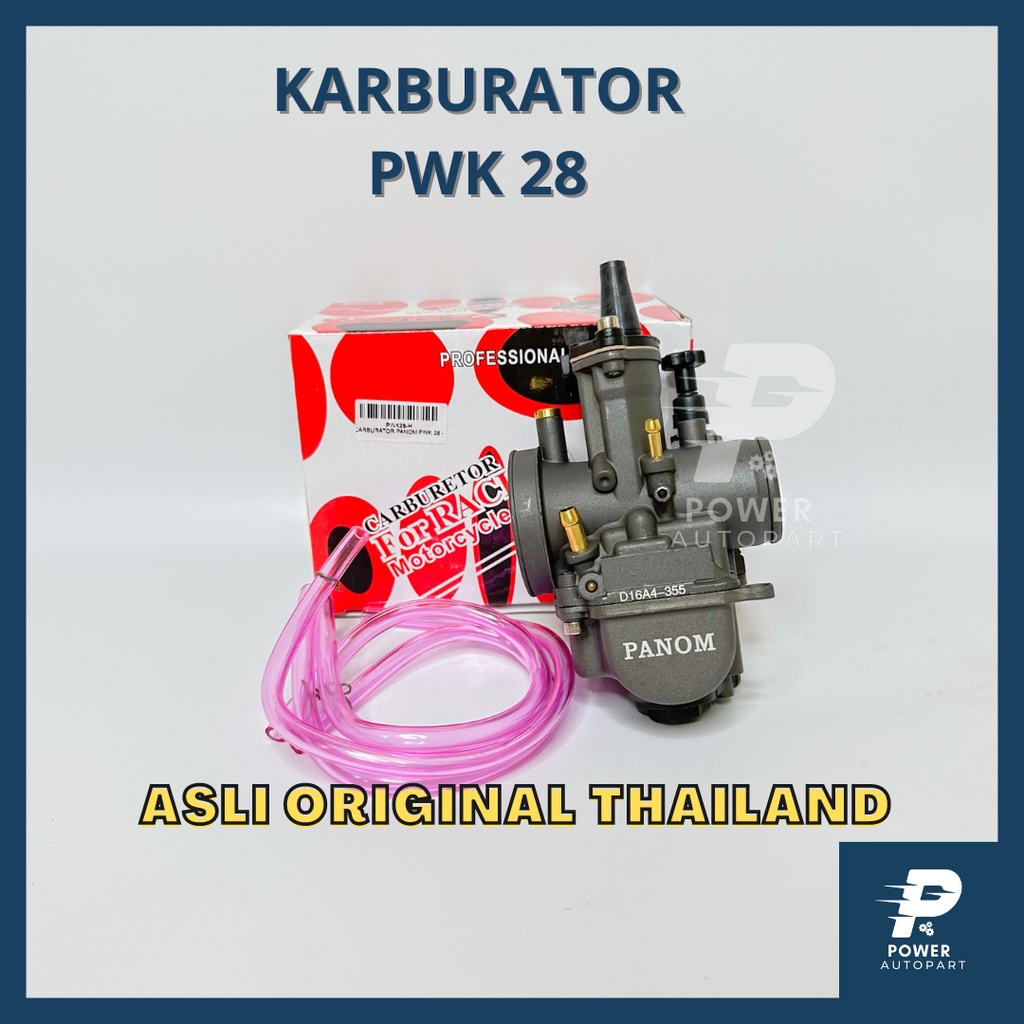 KARBURATOR RACING PWK 28 BISA UNTUK SEMUA MOTOR / UNIVERSAL ASLI ORIGINAL PANOM THAILAND- PWK 28