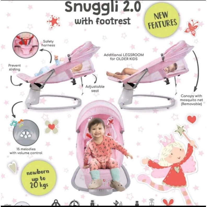 Cocolatte Snuggli 2.0 With Footrest/ Bouncer Elektrik