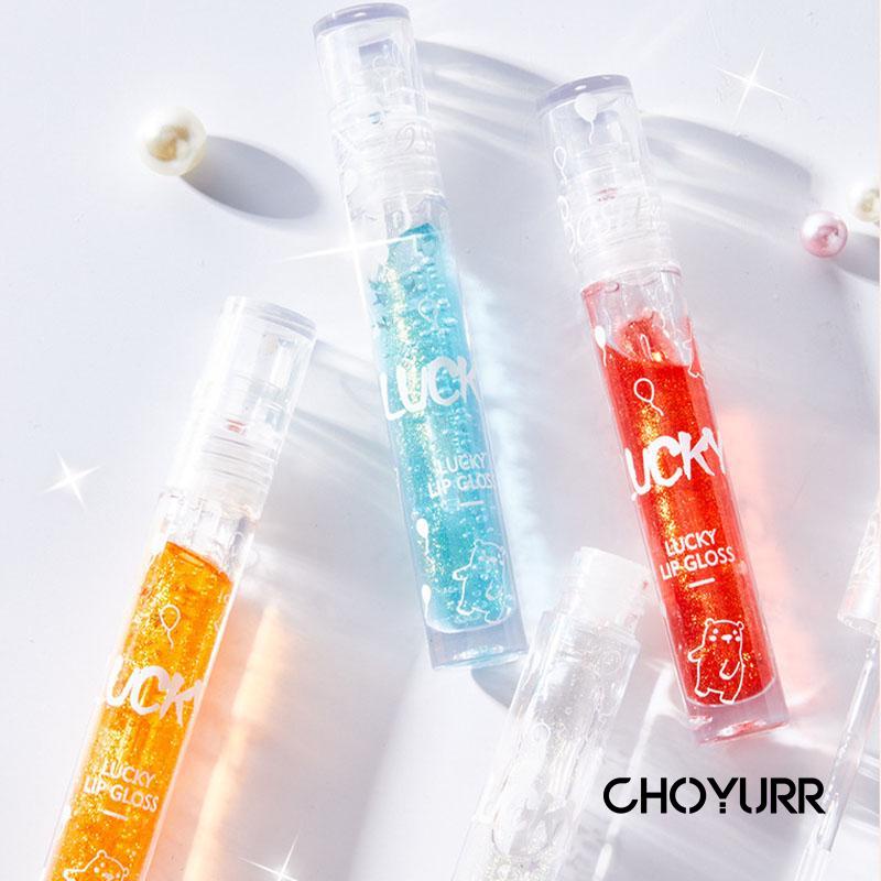 【COD】Lip Glass Glittering Light Lip Liquid Moisturize Non Greasy Lip Gloss Transparan Glossy Lipstick Korean Import-CH