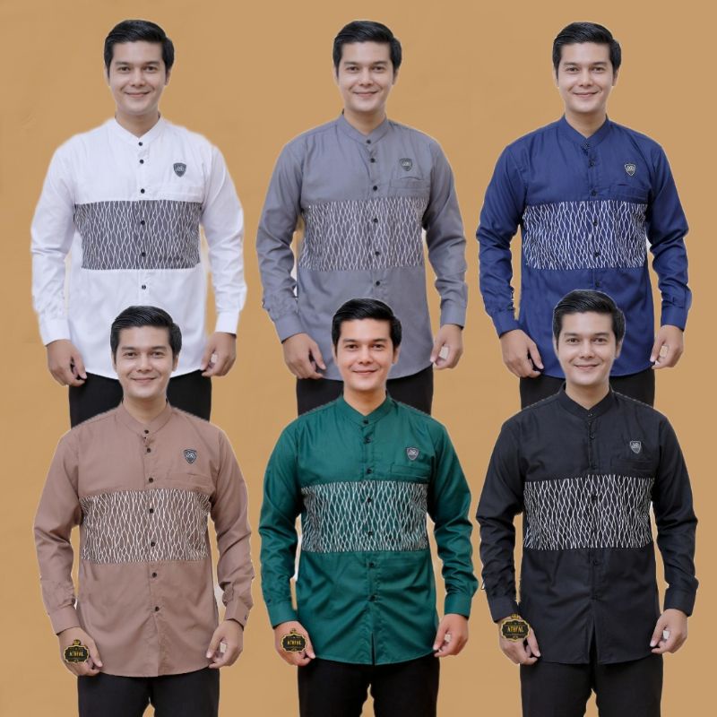 Baju koko pria lengan panjang motif Nakula terbaru
