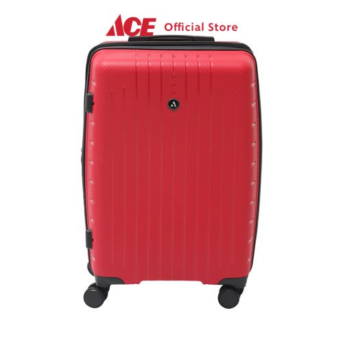 Ace - Passport 20 Inci Pandora Koper Pp 4 Roda - Merah Hardcase Luggage Tas Jalan-Jalan Travel Bag Tas Roda Koper Kabin Dengan Tsa