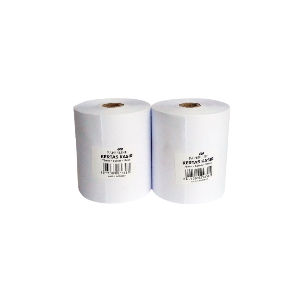 

Kertas Struk Kasir / Kas Register 75X65 Paperline 1 Pack ( 10 Roll) atk RJ4