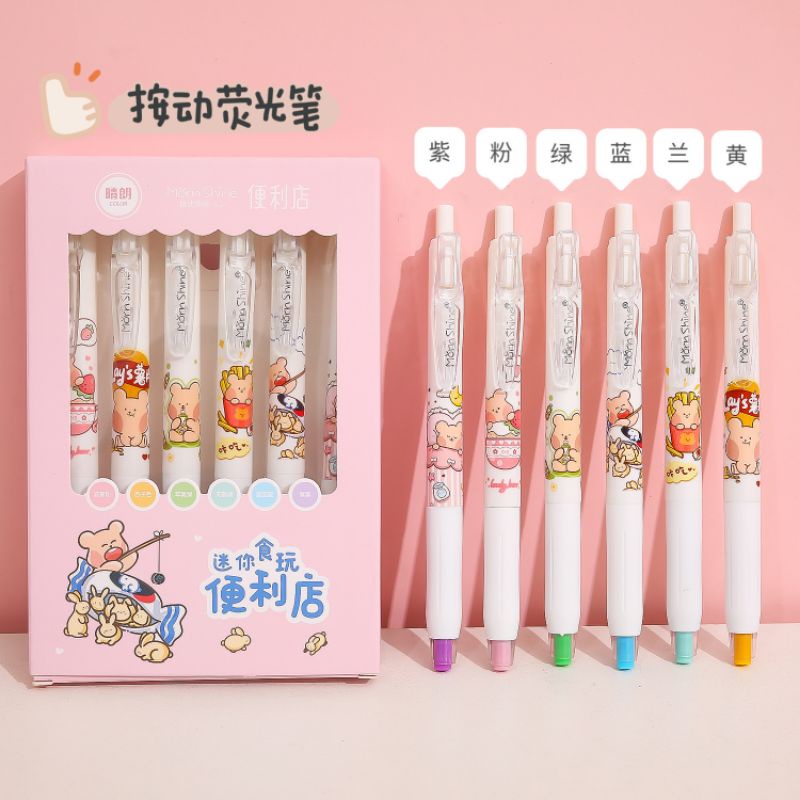 

Stabilo warna warni 1 kotak isi 6pcs ( 1 set)