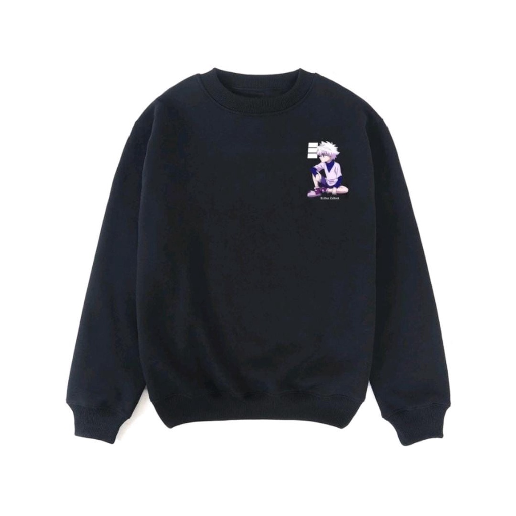 ANIME SWEATER UNISEX OVERSIZE KILUA ZOLDIG ACTION /// SWEATER UNISEX PREMIUM SIZE M TO XXL FLEECE TEBAL HALUS KEKINIAN TERBARU''