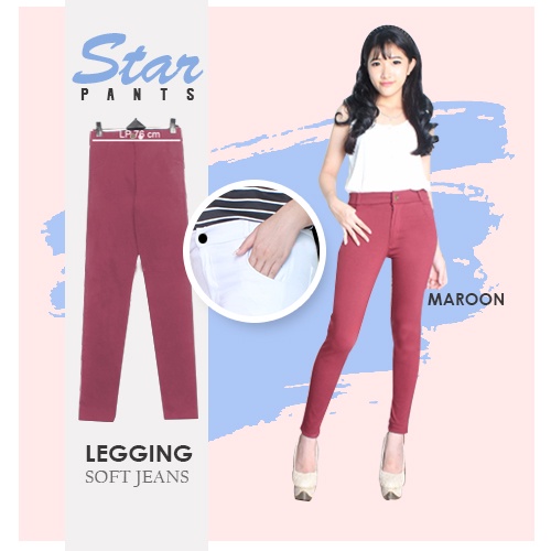 HipNop STAR PANTS CELANA PANJANG WANITA CELANA PANJANG POLOS WANITA