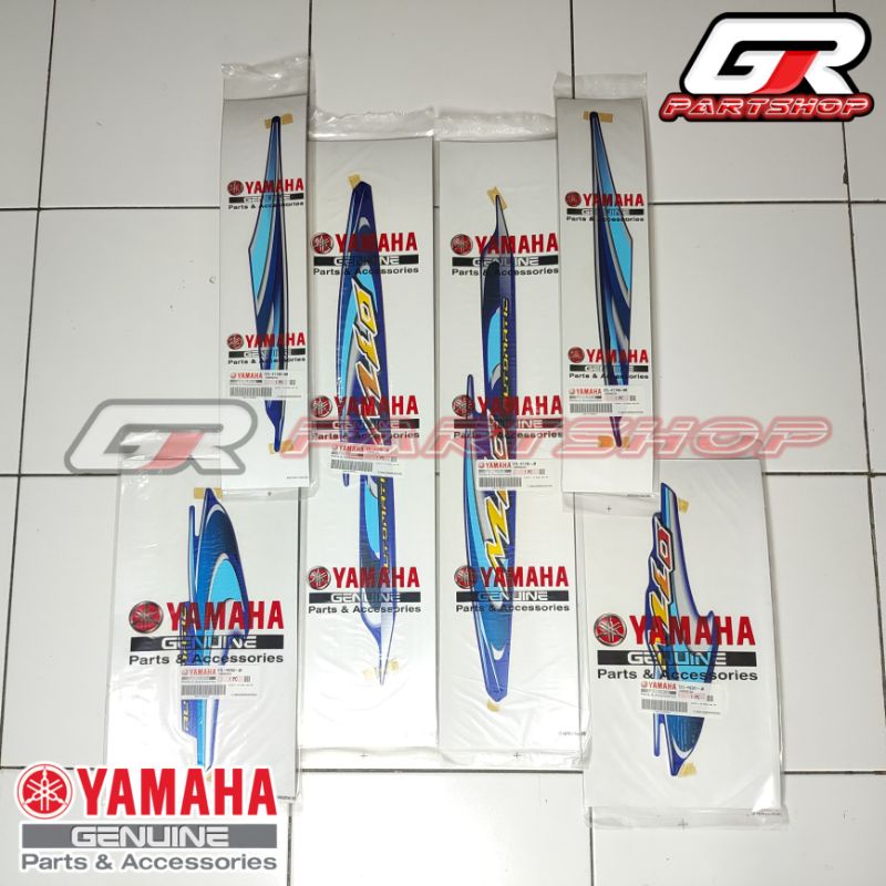 STRIPING BODY FULL SET MIO SPORTY BIRU 2006 ORI YGP ORIGINAL YAMAHA GRAPHIC STIKER FULLSET