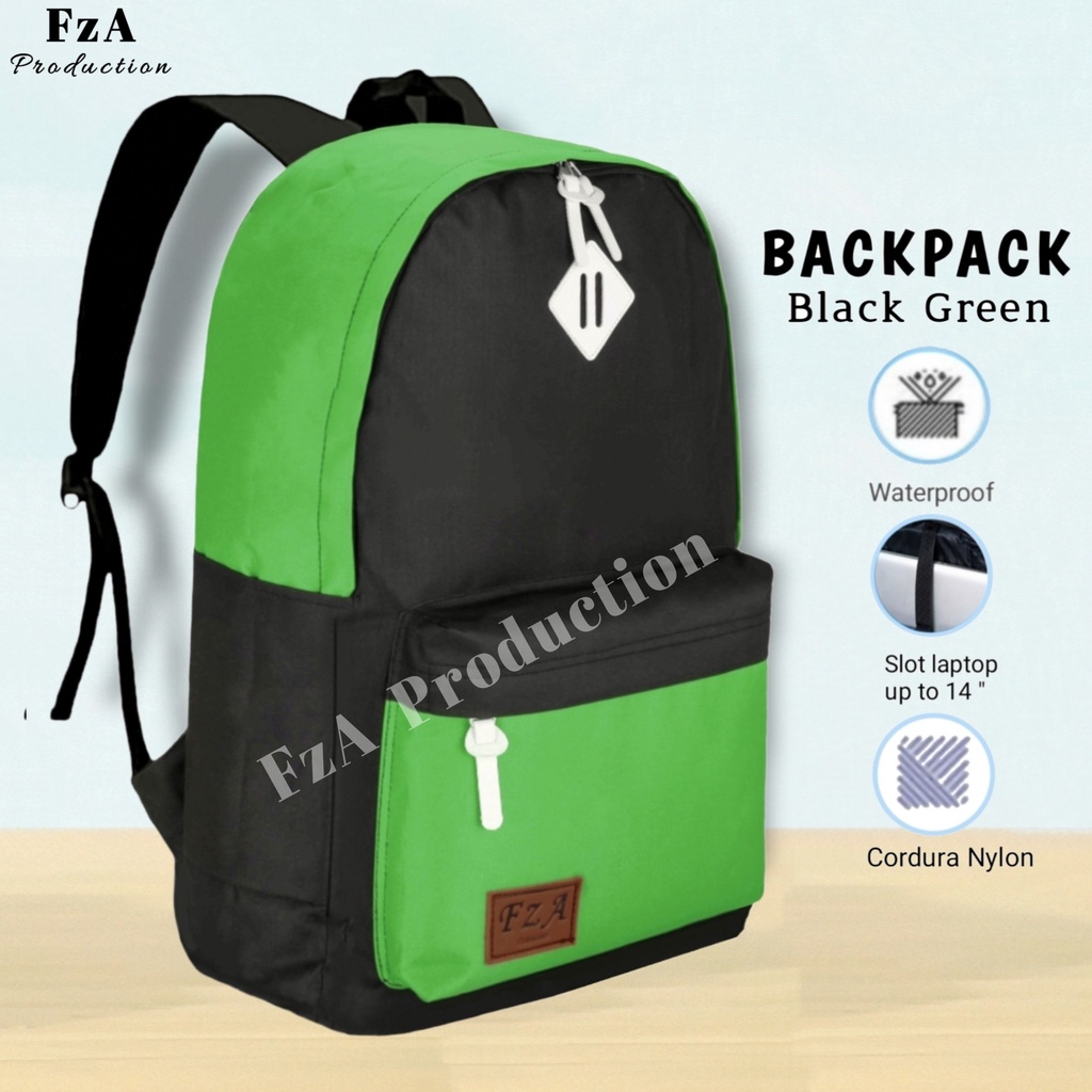 FzA Official - Tas Ransel Distro Original Casual pria Wanita / Tas Ransel Laptop / Backpack Sekolah Kuliah Distro Original Tas Punggung Laptop - BGRQT