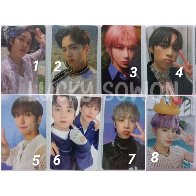 photocard the boyz sunwoo sangyeon new younghoon eric bebek sunkyu