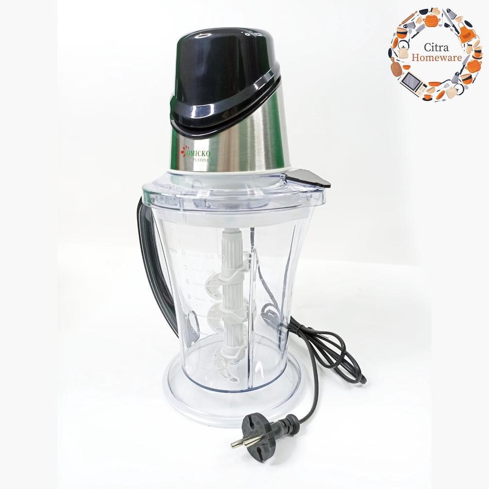 PRODUK- FOOD CHOPPER BLENDER PREMIUM ELEKTRIK 2 LITER - OMICKO PLATINUM CHOPPER BLENDER DAGING BUMBU