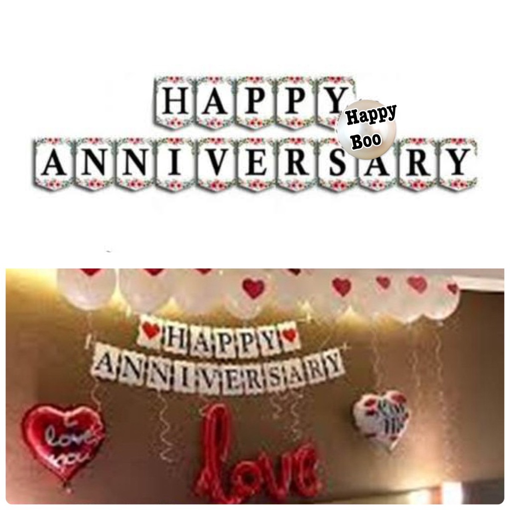 banner party flags happy anniversary banners party flag dekorasi pesta party decoration