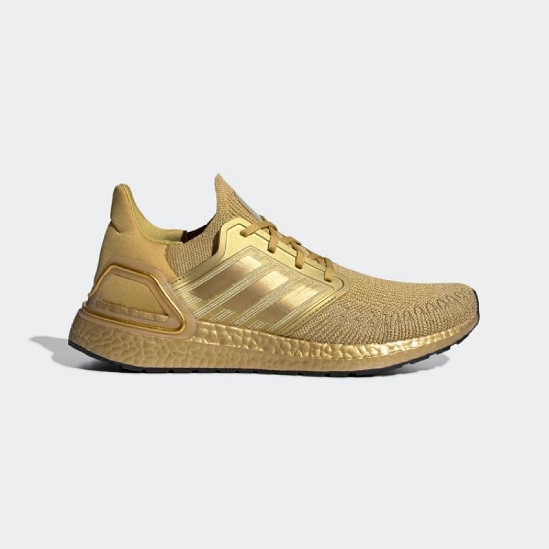 Adidas Ultraboost 20 Shoes Gold Metallic Original
