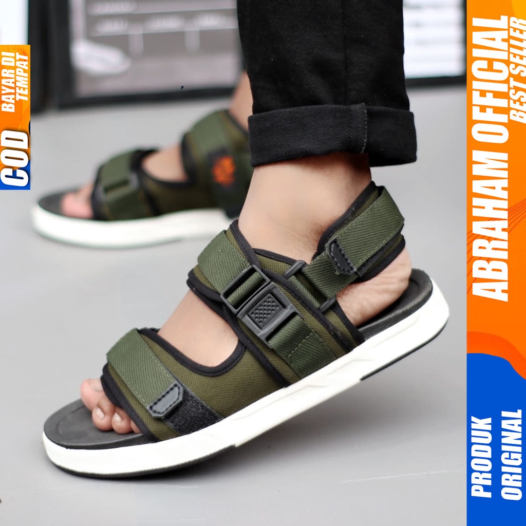 Sandal Gunung Pria Traveling Trendi Fashion Korea Abraham Kaipat