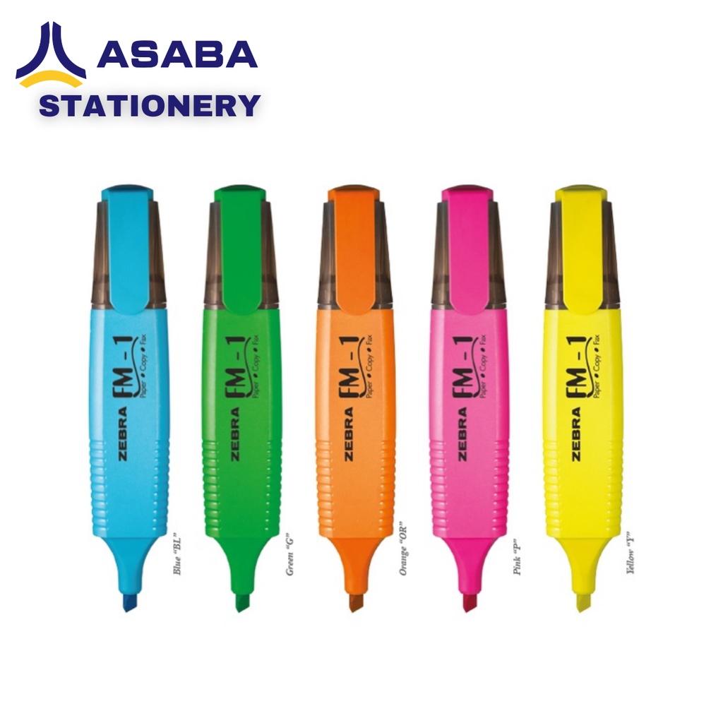 

Asaba Stationery - Highlighter Pen Penanda Warna Zebra FM-1