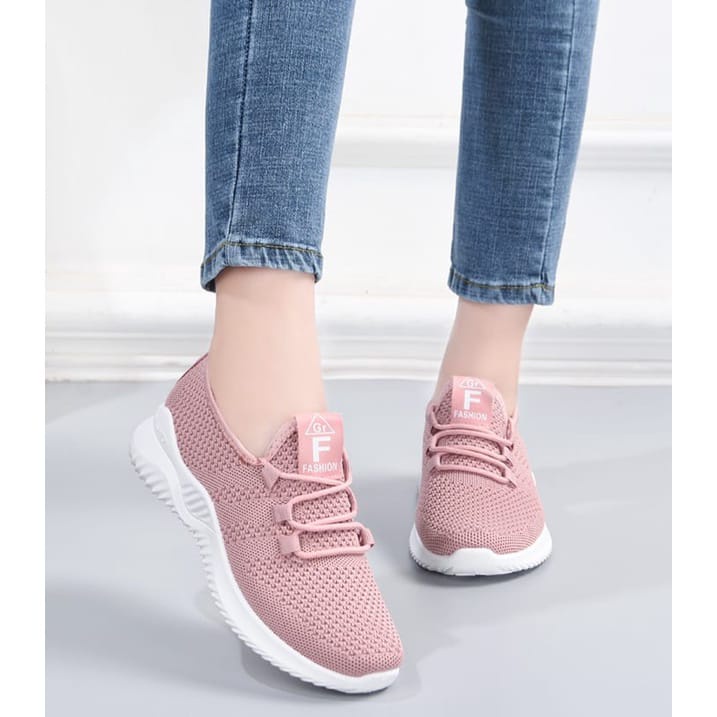 ☀ Sunly ☀ SP036 (TANPA KOTAK) Sepatu Premium Sneakers Wanita Korea Import Fashion Sport Olah Raga Jogging Gym