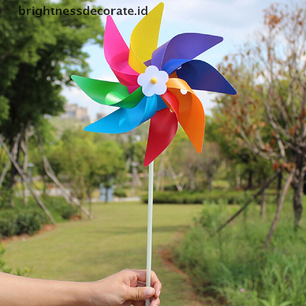 [Birth] Taman Halaman Pesta Outdoor Kincir Angin Angin Spinner Ornamen Dekorasi Mainan Anak [ID]