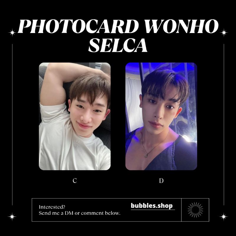 PHOTOCARD UNOFFICIAL WONHO MONSTA X SELCA