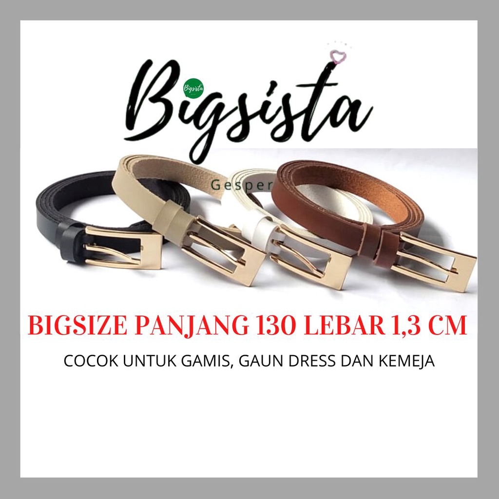 Ikat Pinggang Gamis Wanita Ukuran Jumbo Belt Fashion Gesper Cewek Lingkar Pinggang Besar