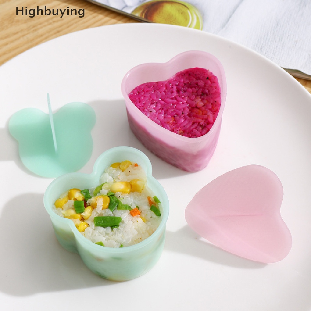 Hbid 8Pcs/Set Sushi Rice Ball Cetakan Dapur Makanan Gadget DIY Bento Membuat Cetakan Glory