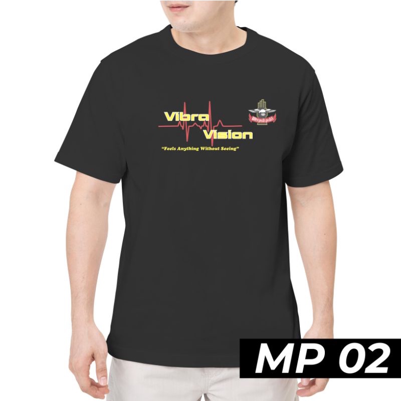 Kaos Distro Kaos Pencak Silat Merpati Putih MP02 Warna Hitam Cotton Combed 20S