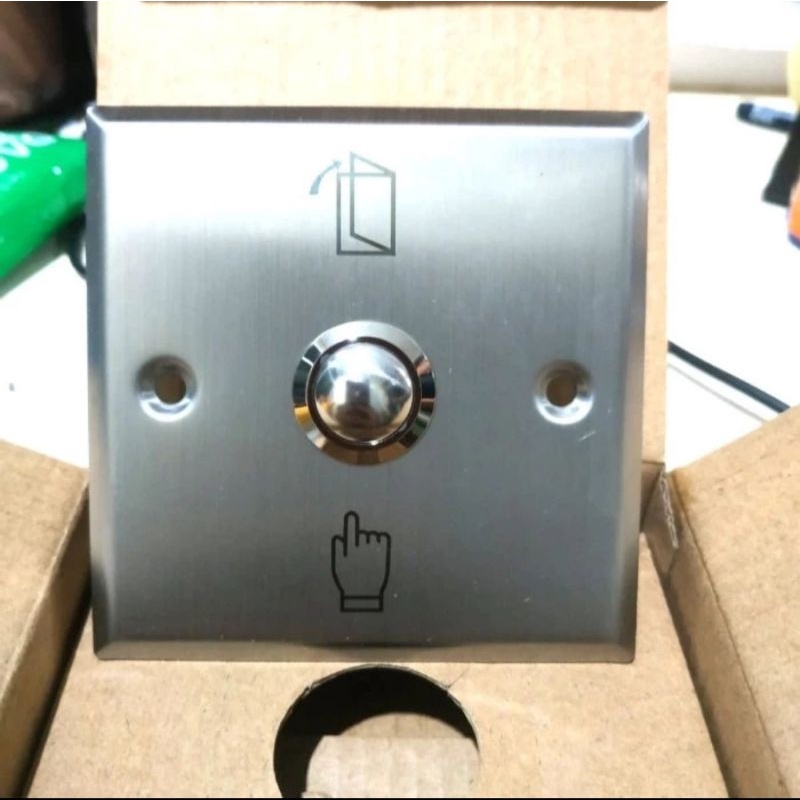 Exit Button Stainless Besar | Pust Bell Pintu Access Door