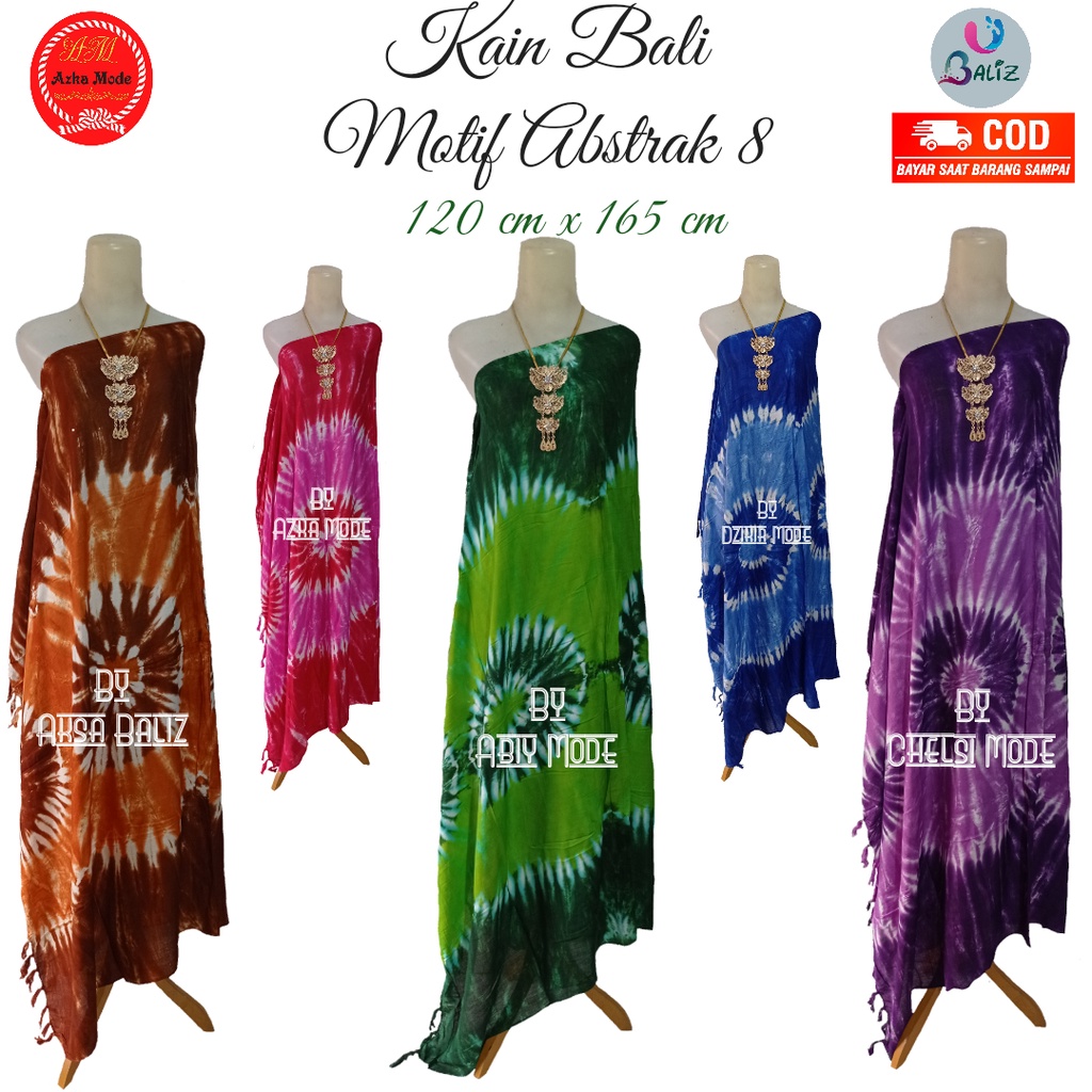 Kain Pantai Kain Bali Pantai - Kain Bali Motif New Abstrak 8 Standar - Sarung Pantai SEMBILAN MODE - Sarung Bali - Kain Pantai - Kain Katun Jepang - Kain Untuk Hiasan Dinding - Kain Untuk Plafon Mobil Truk Dan Mobil 3/4 Lainnya