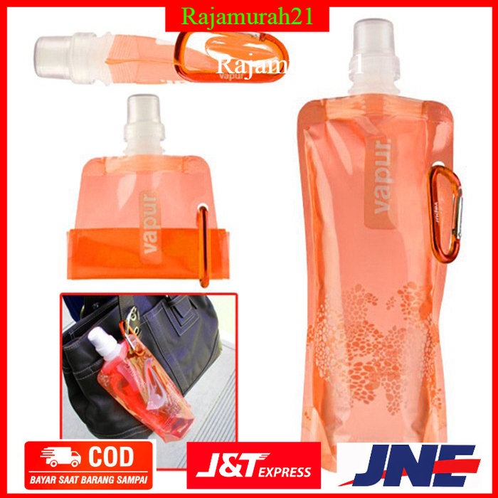 Botol Minum Lipat Camping Hiking Drinking Bottle 500ml Multi-Color - OMSE4HMC