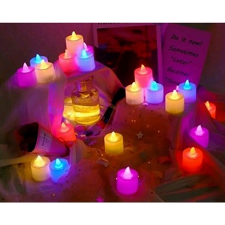 Lampu Hias Tidur Model Lilin Elektrik Mini LED Candle Light Untuk Dekorasi Hias Ruangan Portable Import