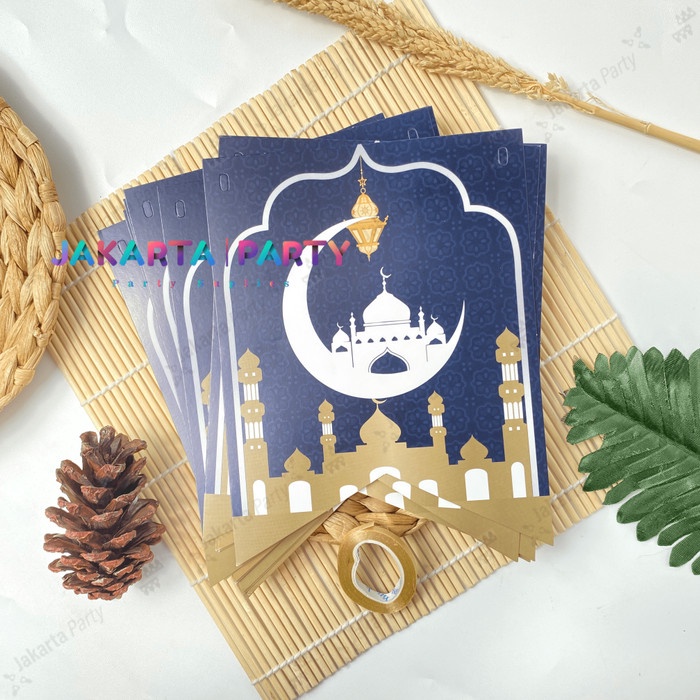 Bunting Flag Ramadhan / Banner Ramadan Mubarak / Banner Flag Lebaran