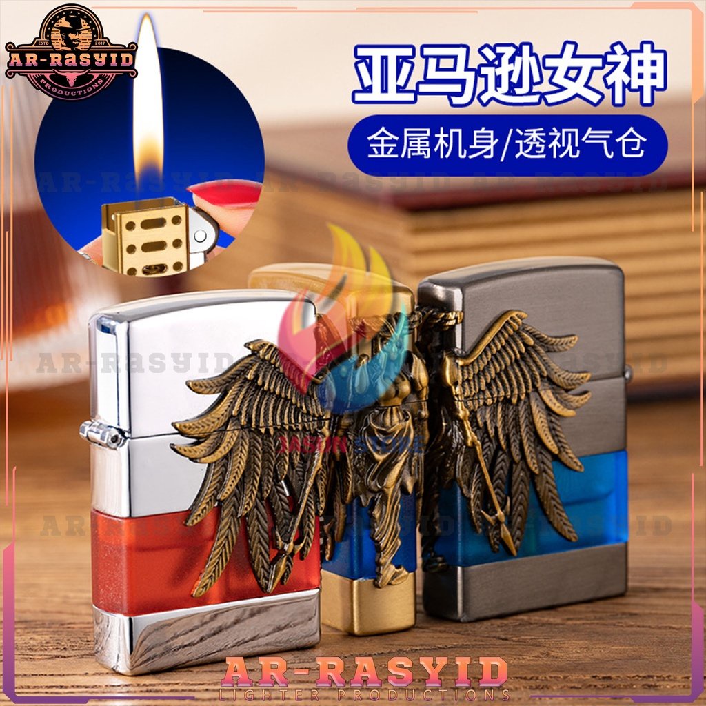 BISA COD! Korek Api Gas Roda Api Amazon TRANSPARAN XF-2704 2044