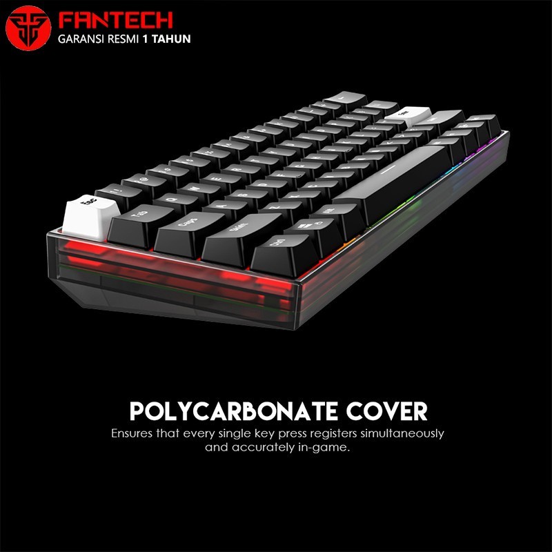 Fantech MAXFIT61 FROST Wireless Hotswap Keyboard Gaming Mechanical RGB