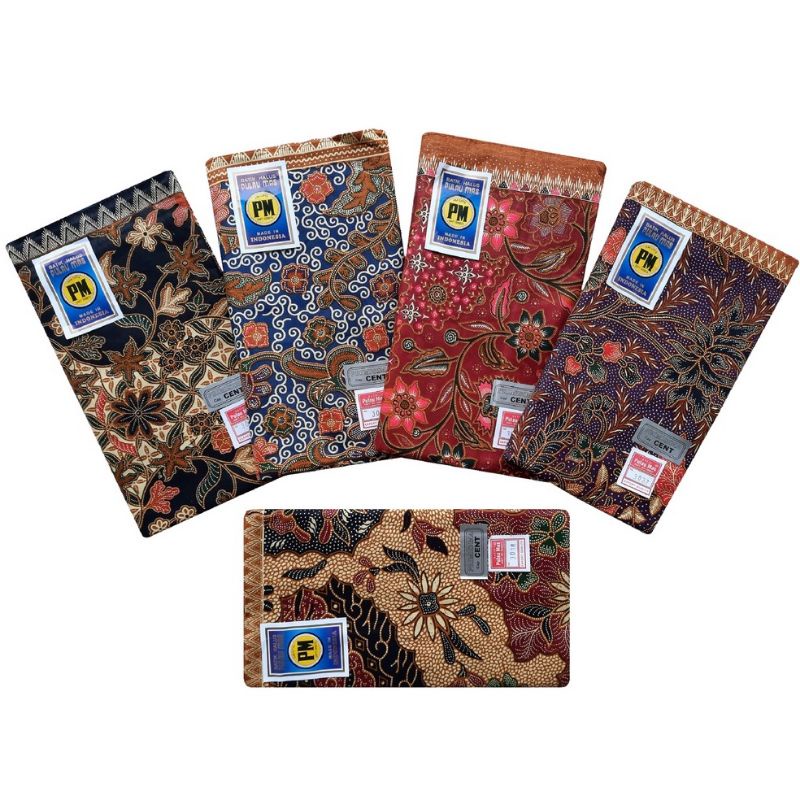 Kain Panjang Batik PM Pulau Mas Cap Cent Original Samping Kebat Sewek Tapih Kain Jarik Batik Katun H