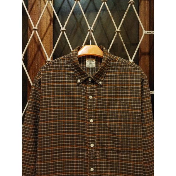 kemeja kasual soft flanel giordano second original L