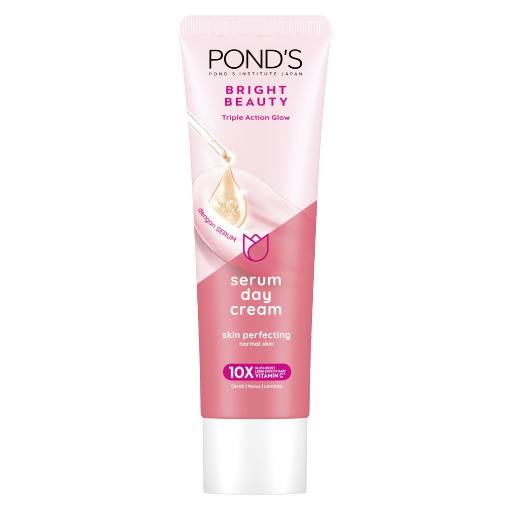 Pond's Bright Beauty Serum Day Cream 20G | Pelembab wajah BY AILIN