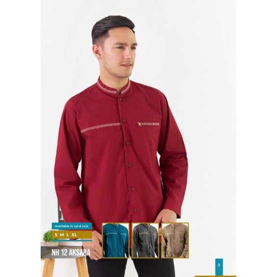 BAJU KOKO NIZAR BORDIR 2023 NH 12 AKSARA