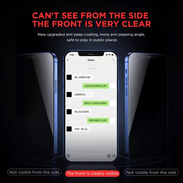 Tempered Glass Anti Gores TG Kaca Anti Spy Privasi Oppo Reno 2 2f 5 6 8