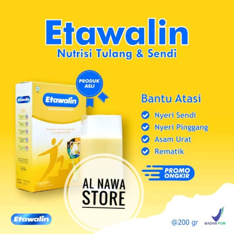 

New // Susu Etawalin Asam Urat Rematik Sendi Tulang Susu Kambing // 100% Original