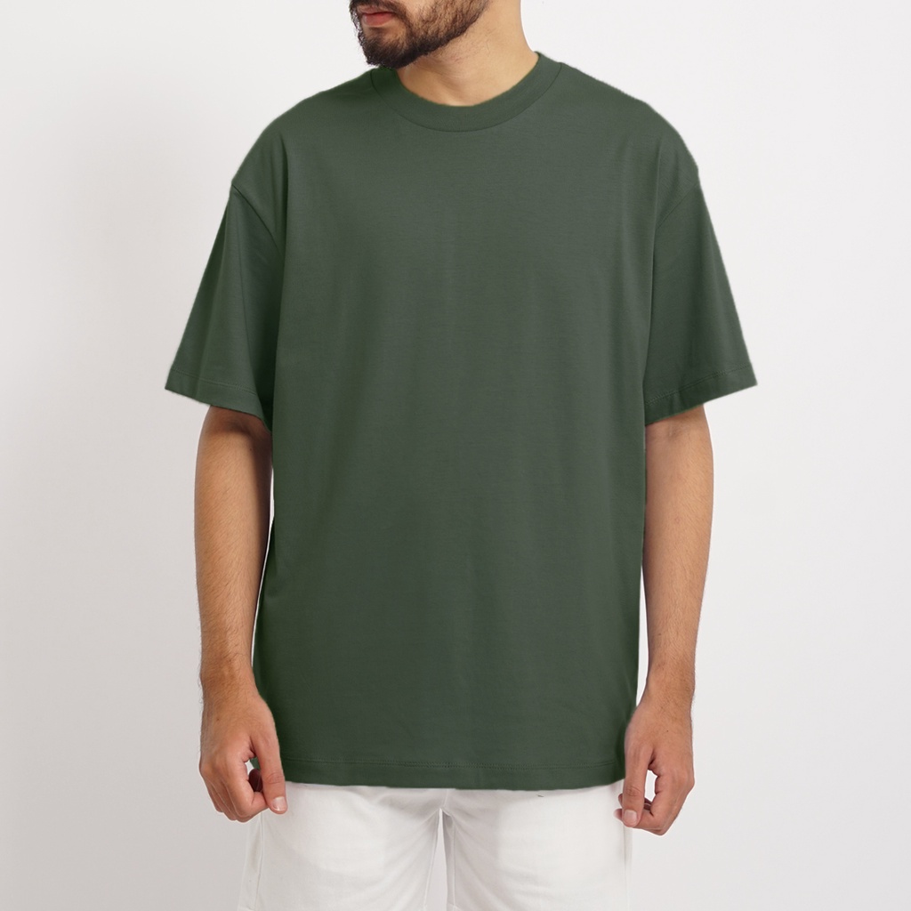 PLAIN Oversize T-Shirt - Forrest Green (Kaos Polos Oversize 24s)