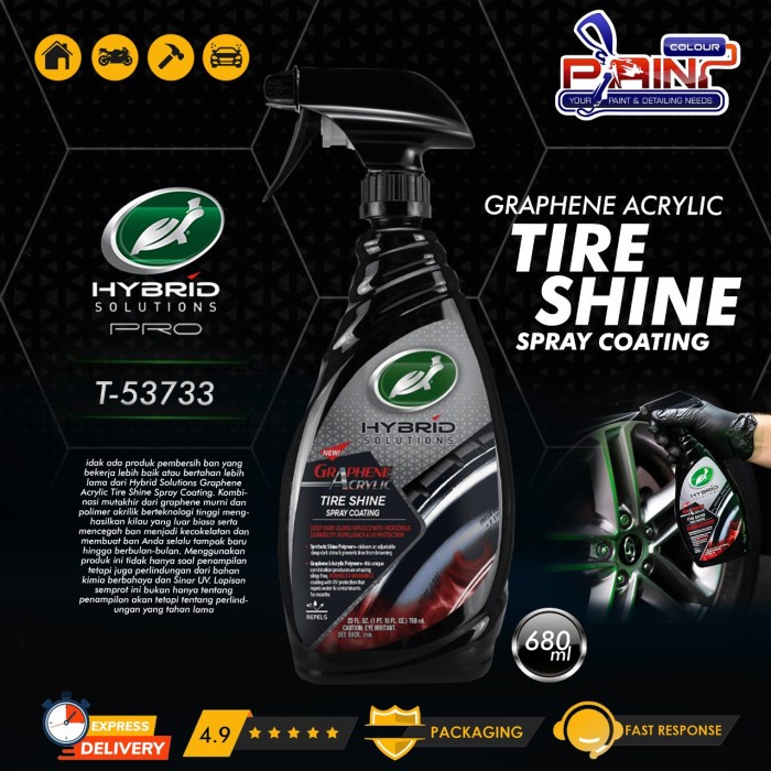 Turtle Wax Hybrid Solutions Graphene Acrylic Tire Shine Spray Coating