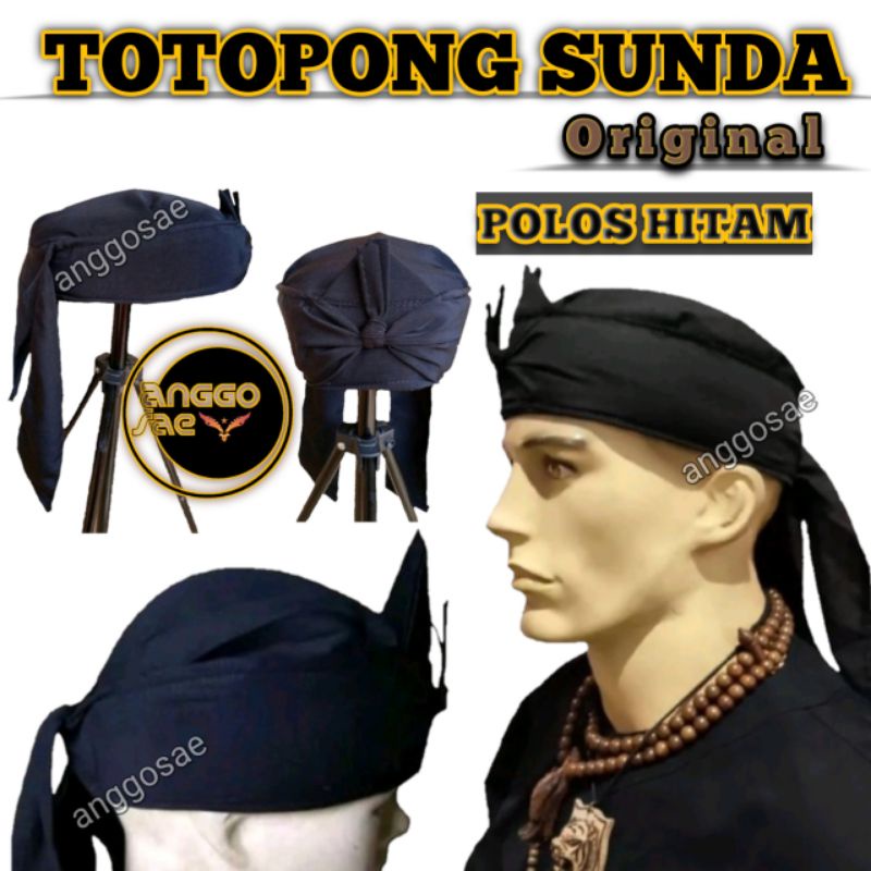 TOTOPONG SUNDA PRIA DEWASA BORDIR / POLOS ORIGINAL BENDO SUNDA