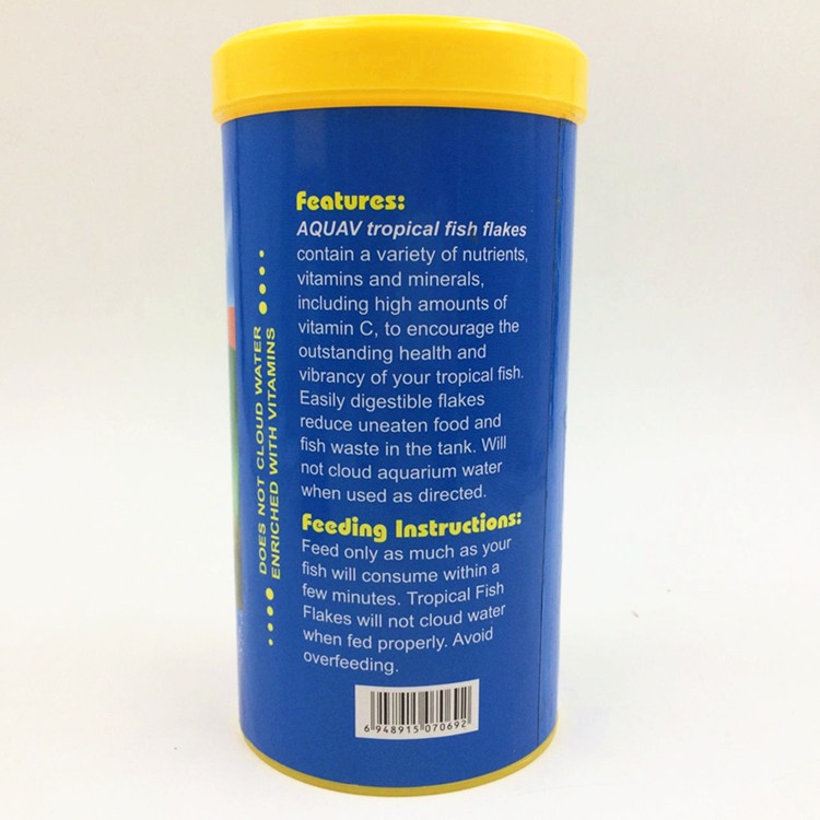 1000ml Tropical fish flake Pakan Pelet Makanan Ikan AQUAV