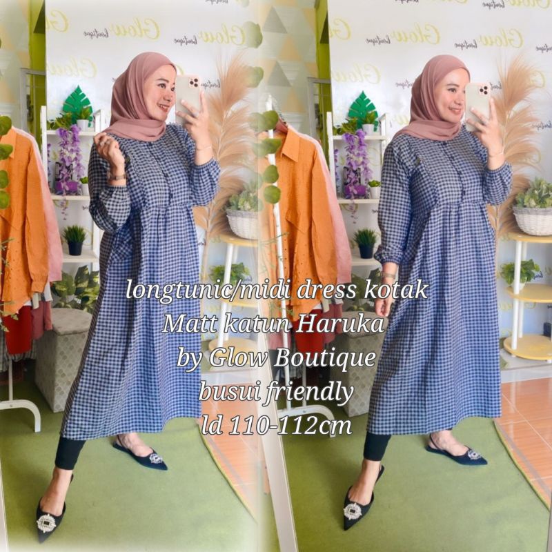 longtunic/ MIDI dress katun kotak