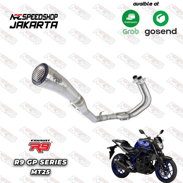 Knalpot R9 Gp Ss Series Yamaha R25 Fullsystem #Original