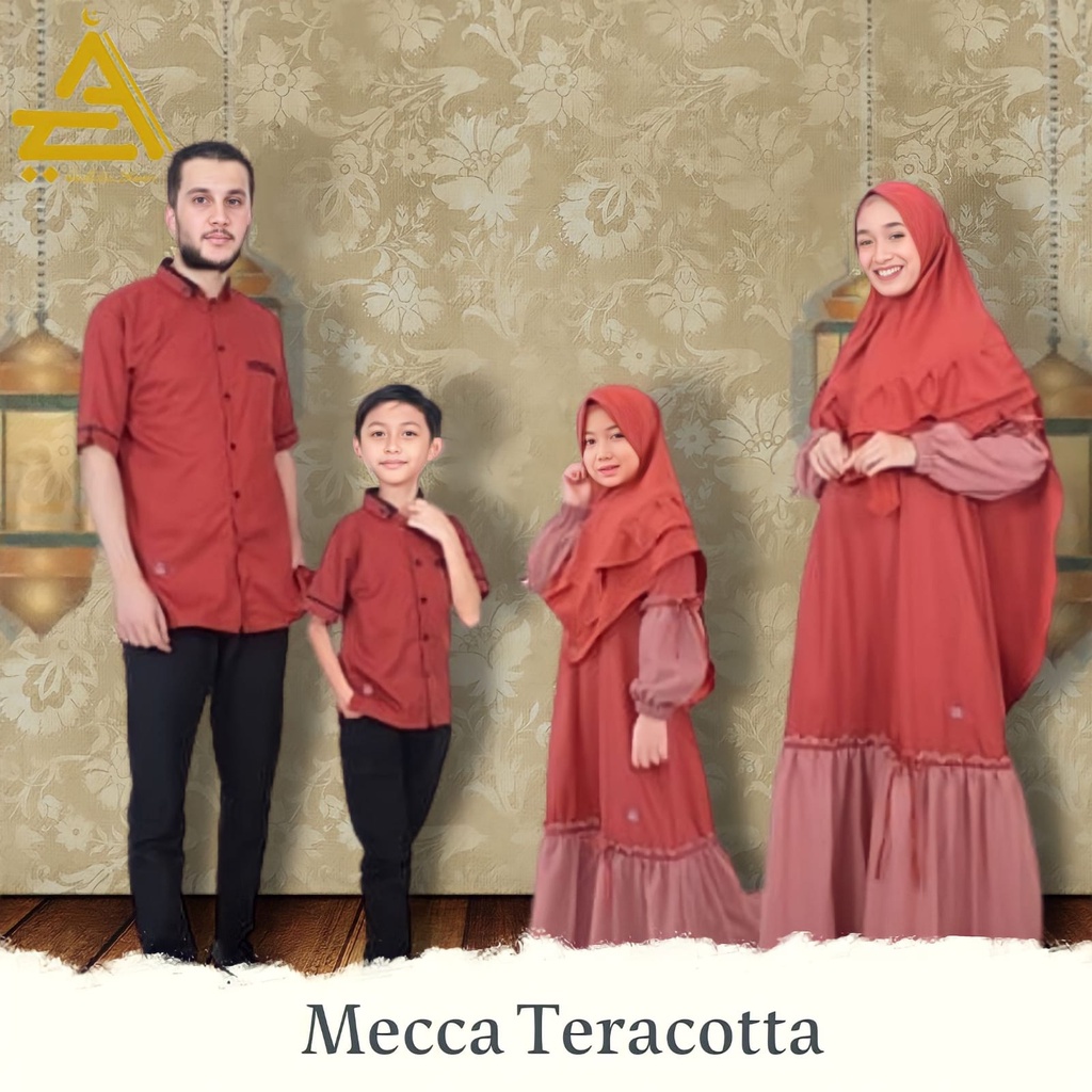 Baju sarimbit couple keluarga muslim terbaru pasangan suami istri koko ayah dan anak cowo gamis ibu anak perempuan