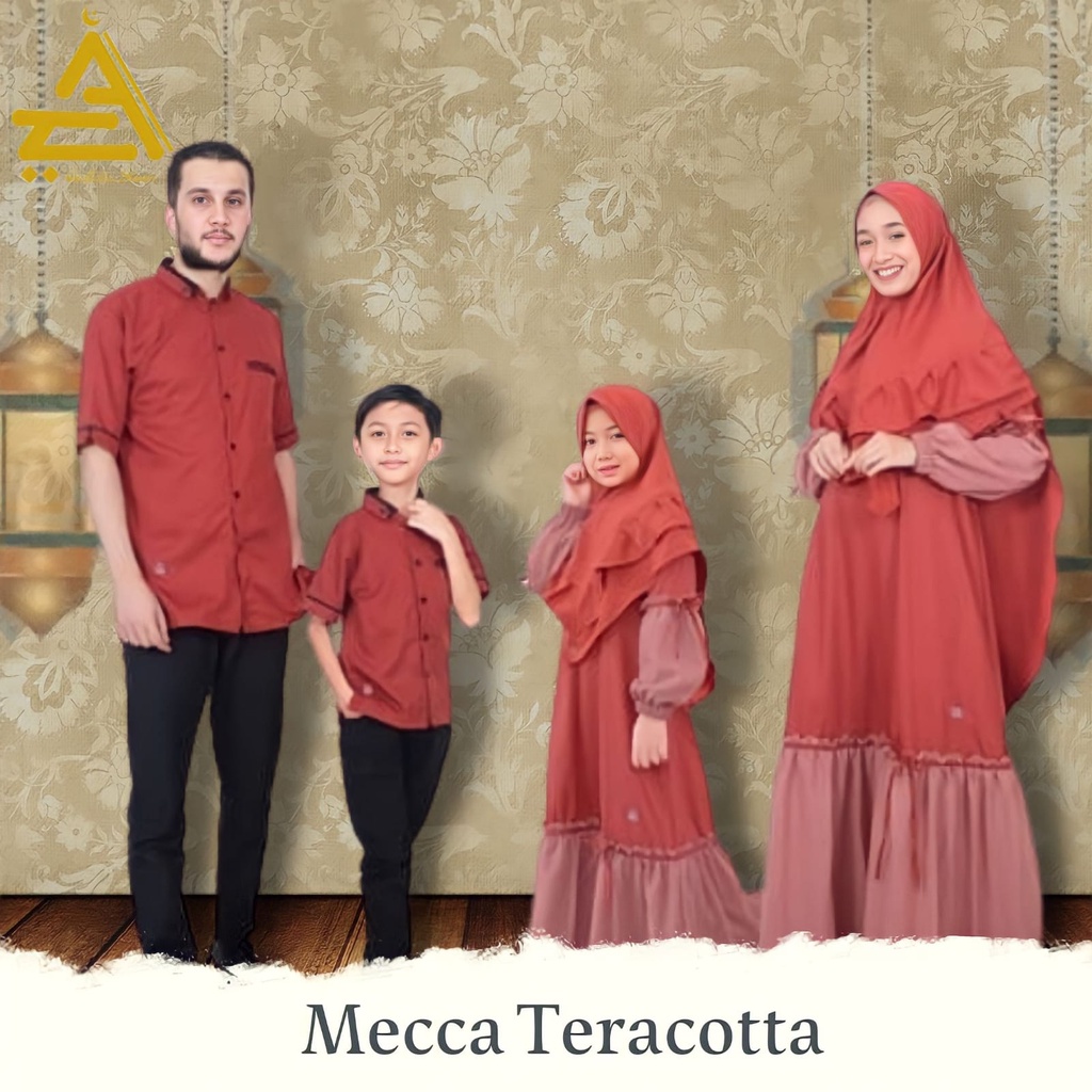 Baju sarimbit couple keluarga muslim terbaru pasangan suami istri koko ayah dan anak cowo gamis ibu 
