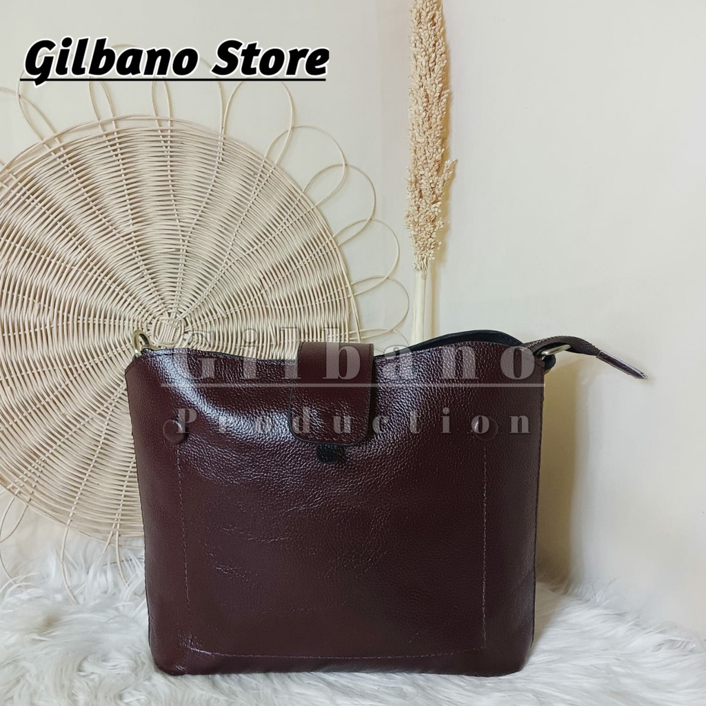 [SIZE XL] TAS WANITA DARI KULIT SAPI GARUT SUKAREGANG