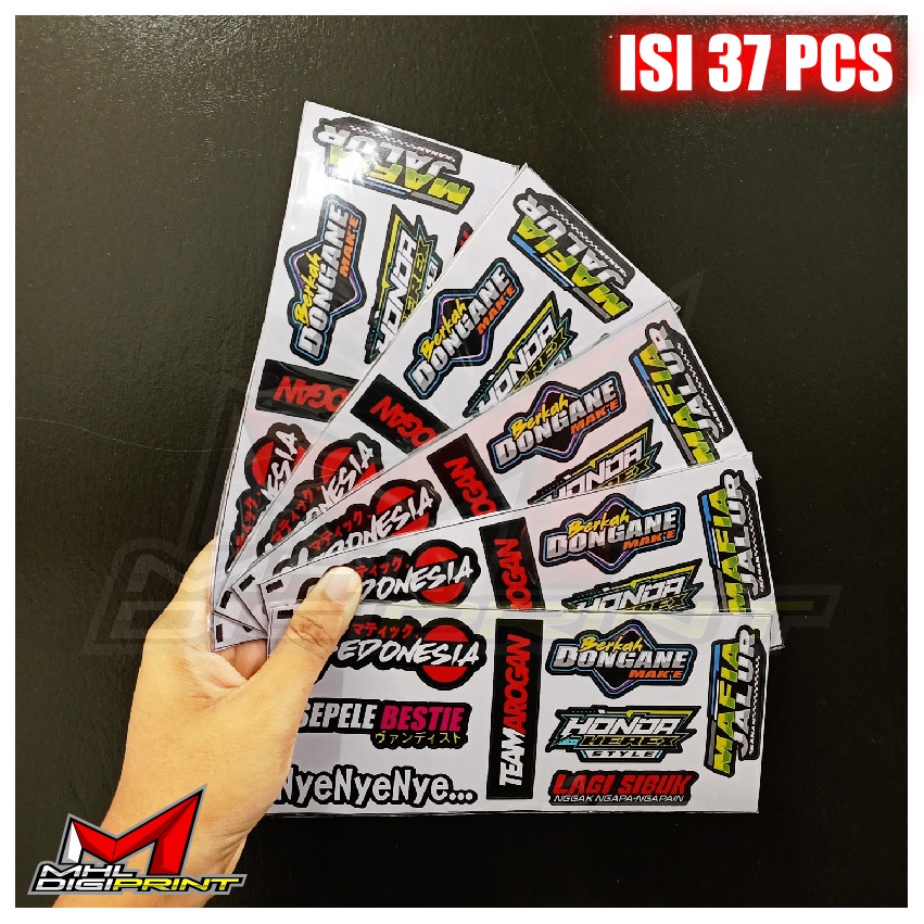 STIKER RACING KATA KATA VIRAL - ISI 37 PCS - KODE H4