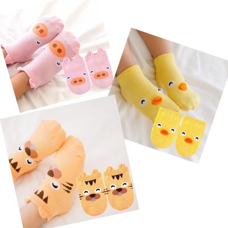 SEVENTEEN KAOS KAKI BAYI PENDEK MOTIF KARAKTER LUCU KAOS KAKI 3D TELINGA KAOS KAKI ANAK PEREMPUAN CEWEK COWOK LAKI BABY SOCKS KIDS ANIMAL