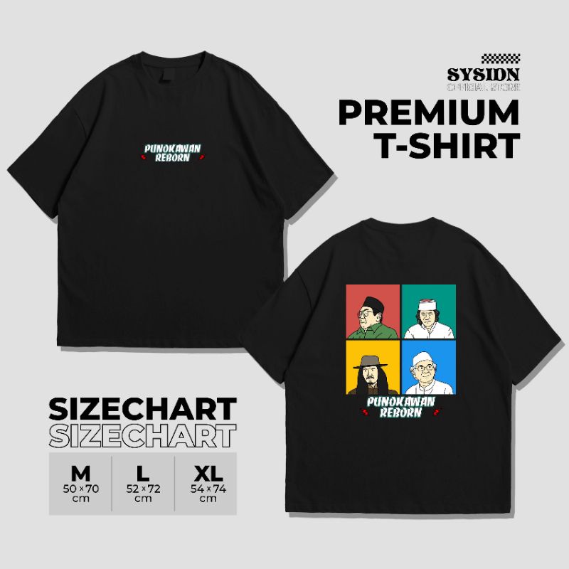 KAOS PUNOKAWAN REBORN TERBARU / KAOS SANTRI MAIYAH / KAOS DAKWAH ISLAMI / KAOS SANTRI SALAFY