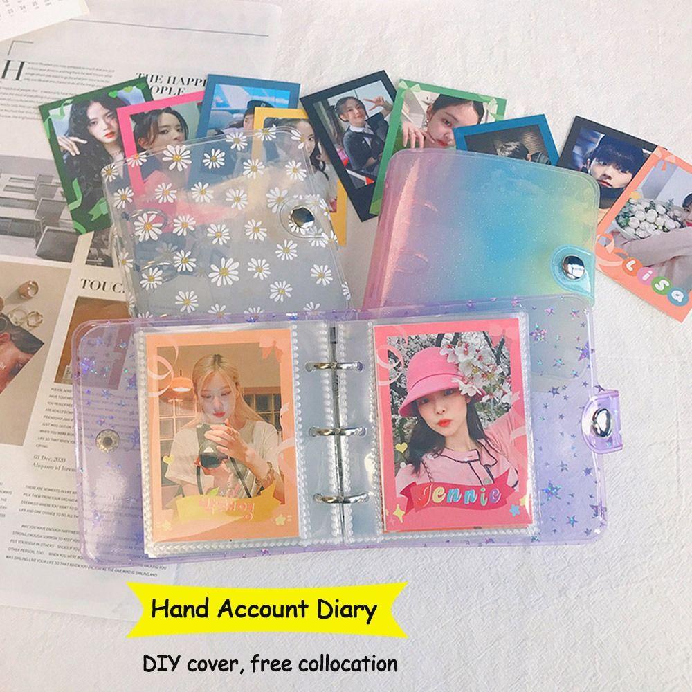 R-flower Notebook Cover Kreatif Alat Tulis Star Chaser Album Foto 3-lubang Tangan Akun Diary Diary Buku Foto Album Binder Cover
