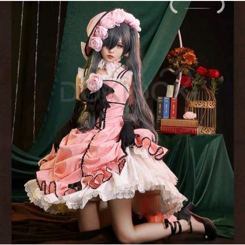 kostum cosplay Anime Black Butler Ciel Phantomhive Mockingbird Gaun